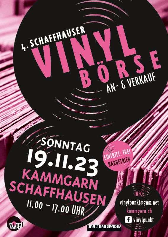 Sonntag, 19. November – 4. Vinylbörse im Kammgarn