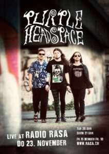 Donnerstag, 23. November – Purple Headspace live im Radio RaSA