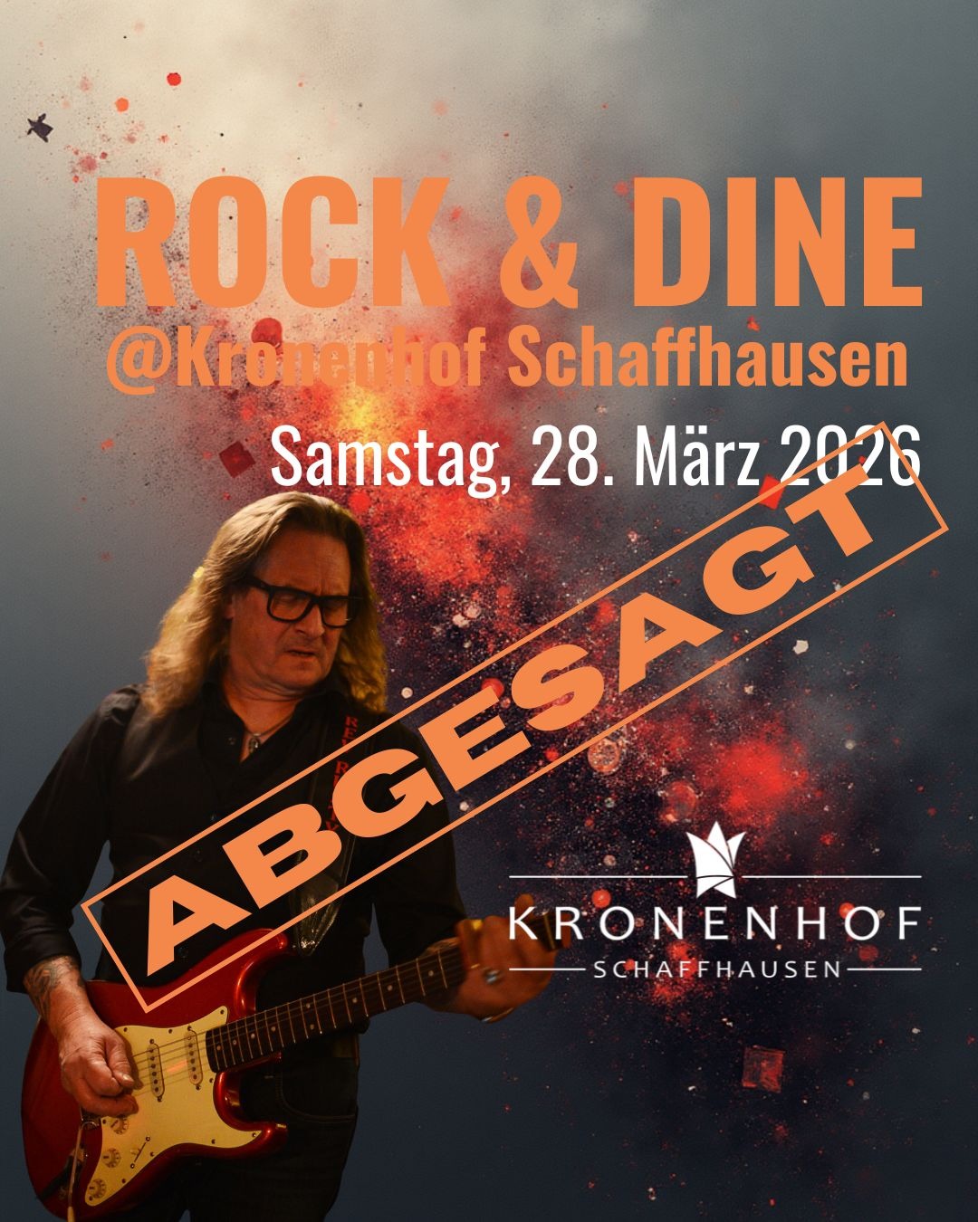«Rock &amp; Dine» im Kronenhof abgesagt