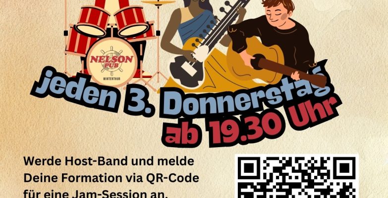 A6 Flyer - Jam Sessions Nelson Pub